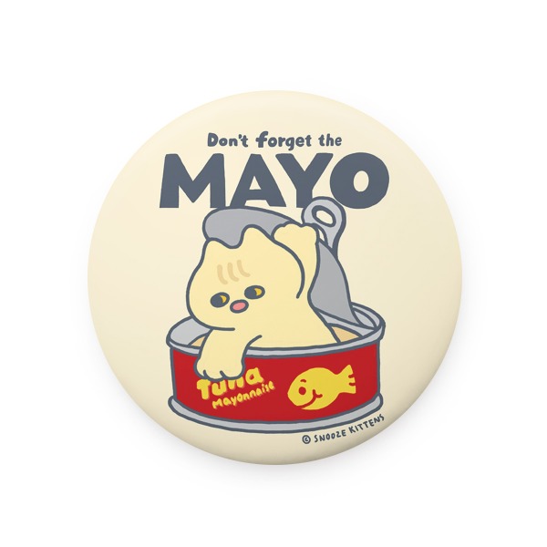 Snooze Kittens® Don&#039;t Forget the Mayu Mirror Button
