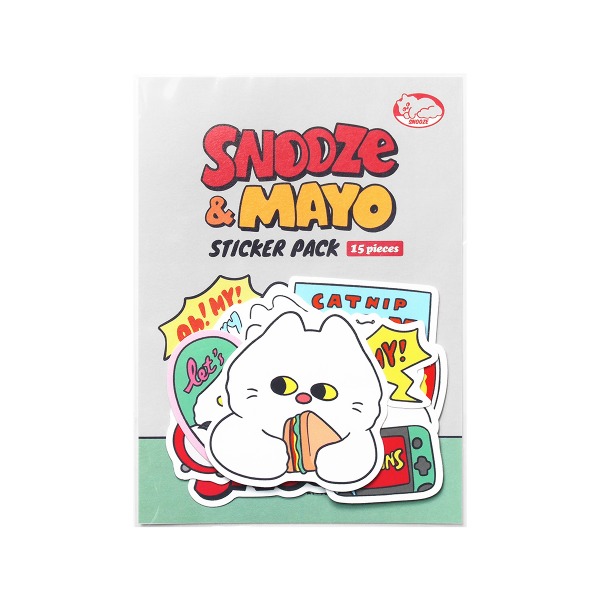 Snooze Kittens® Snooze&amp;Mayo Snooze Sticker Pack