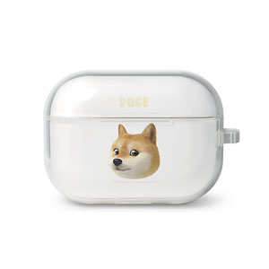 Doge the Shiba Inu (GOLD ver.) Face AirPod Pro TPU Case
