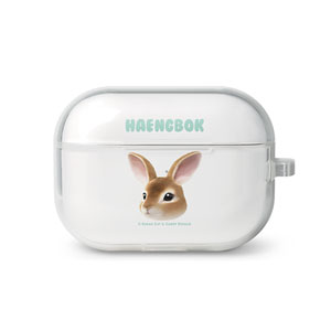 Haengbok the Rex Rabbit Face AirPod Pro TPU Case
