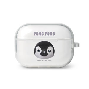 Peng Peng the Baby Penguin Face AirPod Pro TPU Case