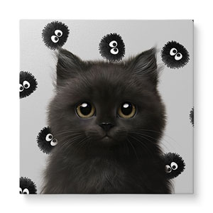 Reo the Kitten&#039;s Dust Monster Art Canvas