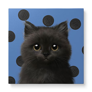 Reo the Kitten&#039;s Oreo Art Canvas