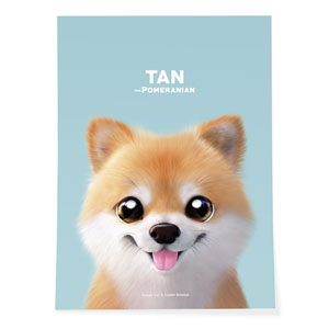 Tan the Pomeranian Art Poster