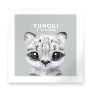 Yungki the Snow Leopard Art Print