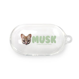 Musk the Genet Cat Face Buds TPU Case