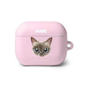Mong the Siamese Face AirPods 3 Hard Case