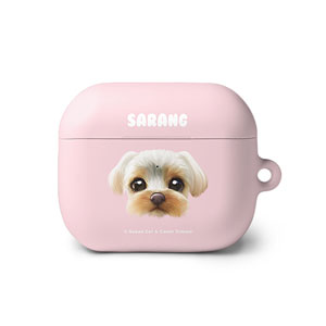 Sarang the Yorkshire Terrier Face AirPods 3 Hard Case