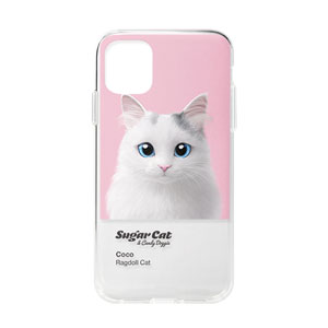 Coco the Ragdoll Colorchip Clear Jelly/Gelhard Case