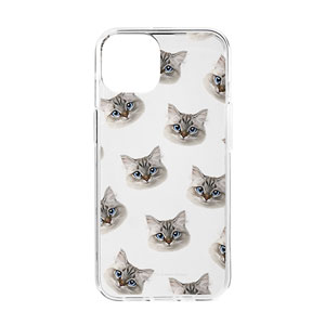 Summer the Neva Masquerade Face Patterns Clear Jelly Case