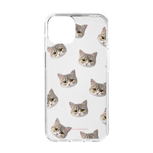 Winter the Munchkin Face Patterns Clear Jelly Case