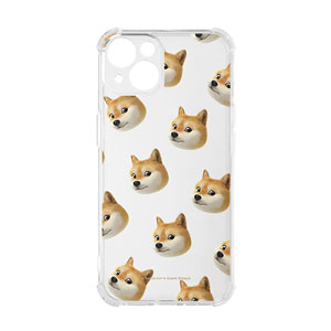 Doge the Shiba Inu (GOLD ver.) Face Patterns Shockproof Jelly Case