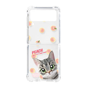 Momo the American shorthair cat’s Peach New Patterns Shockproof Gelhard Case for ZFLIP3