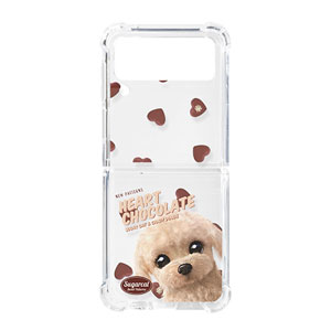 Renata the Poodle’s Heart Chocolate New Patterns Shockproof Gelhard Case for ZFLIP3