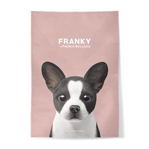 Franky the French Bulldog Fabric Poster