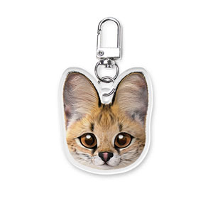 Scarlet the Serval Face Acrylic Keyring