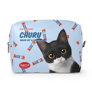Byeol the Tuxedo Cat&#039;s Churu New Patterns Volume Pouch