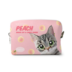 Momo the American shorthair cat’s Peach New Patterns Mini Volume Pouch