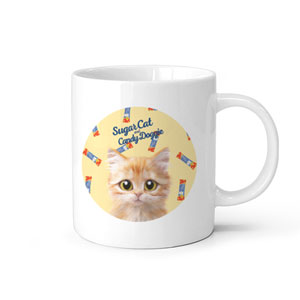 Raon the Kitten’s Churu Script Logo Mug