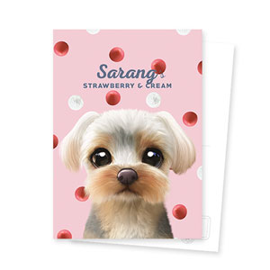 Sarang the Yorkshire Terrier’s Strawberry &amp; Cream Postcard
