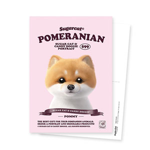 Pommy the Pomeranian New Retro Postcard