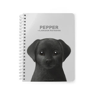 Pepper the Labrador Retriever Spring Note