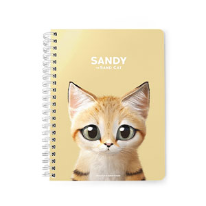 Sandy the Sand cat Spring Note