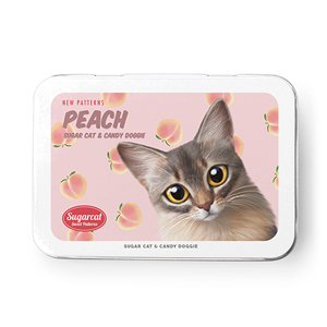 Rose’s Peach New Patterns Tin Case MINI