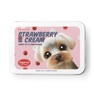 Sarang the Yorkshire Terrier’s Strawberry &amp; Cream New Patterns Tin Case MINI