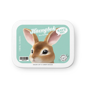 Haengbok the Rex Rabbit Retro Tin Case MINIMINI