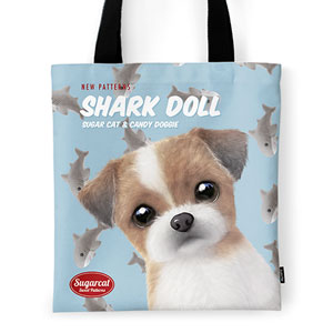 Peace the Shih Tzu’s Shark Doll New Patterns Tote Bag