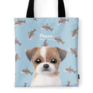 Peace the Shih Tzu’s Shark Doll Tote Bag