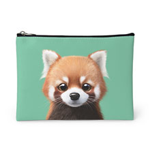 Radi the Lesser Panda Leather Pouch
