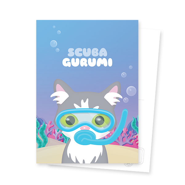 Scuba Gurumi Character Postcard