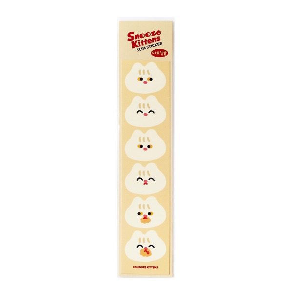 Snooze Kittens® Mayu Faces Slim Sticker