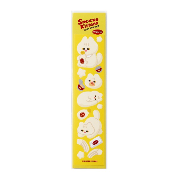 Snooze Kittens® Mayonnaise Slim Sticker