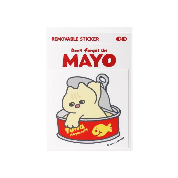 Snooze Kittens® Don&#039;t Forget the Mayo Removable Sticker
