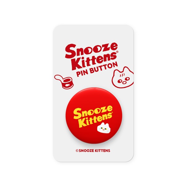 Snooze Kittens® Snooze Logo Pin Button
