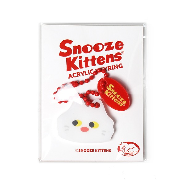 Snooze Kittens® Snooze Face Acrylic Keyring