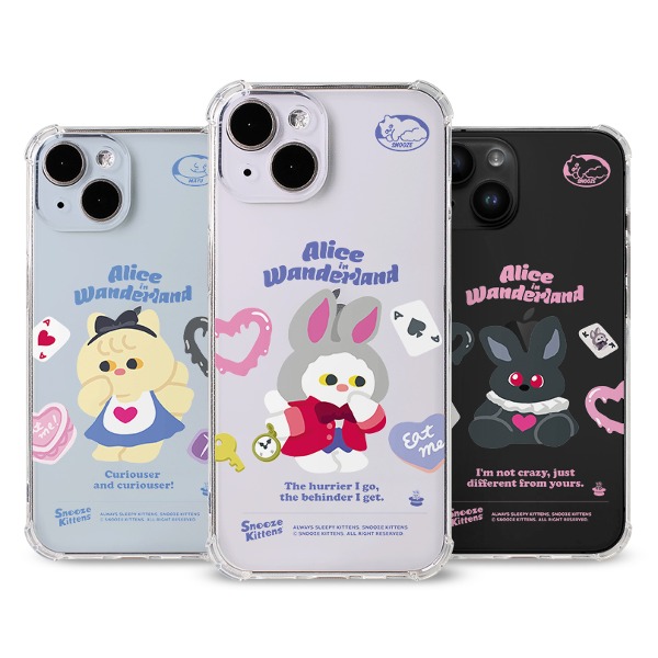 Snooze Kittens® Alice in Wonerland Shockproof Jelly Case 4 types