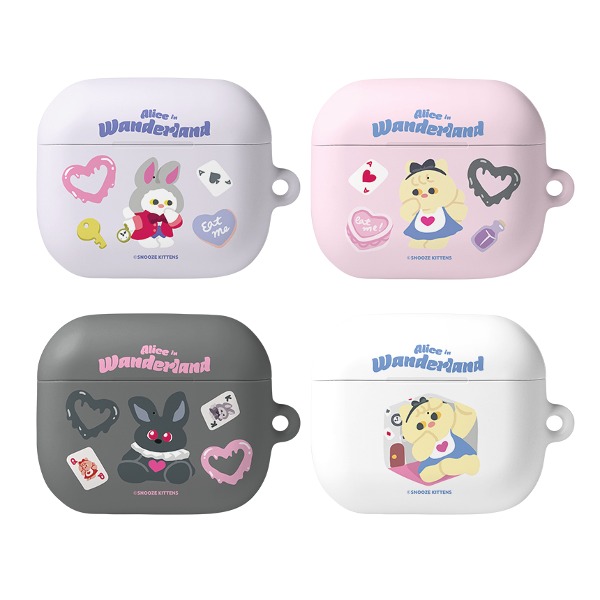 Snooze Kittens® Alice in Wonerland Airpods3 Hard Case 4 types