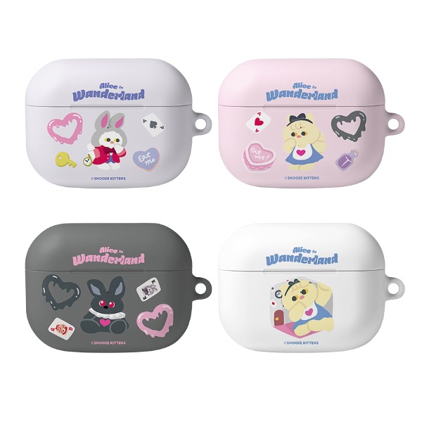 Snooze Kittens® Alice in Wonerland Airpods Pro Hard Case 4 types