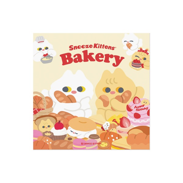 Snooze Kittens® Bakery Postcard