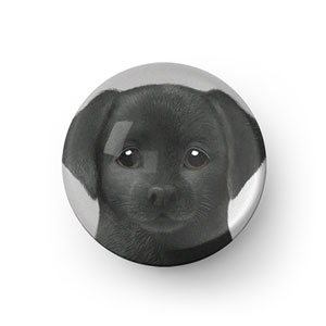 Pepper the Labrador Retriever Acrylic Dome Tok