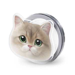 Christmas the British Shorthair Face Acrylic Magnet Tok (for MagSafe)