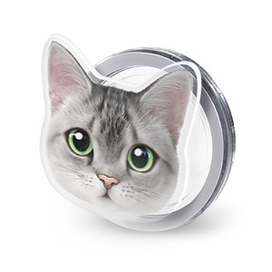 Cookie the American Shorthair Face Acrylic Magnet Tok (for MagSafe)