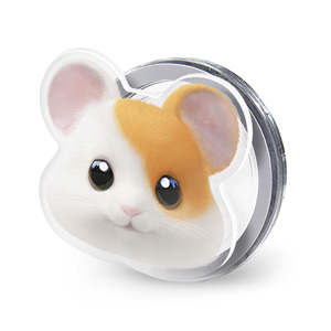 Hamjji the Hamster Face Acrylic Magnet Tok (for MagSafe)