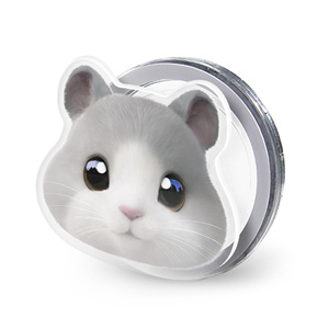 Malang the Hamster Face Acrylic Magnet Tok (for MagSafe)