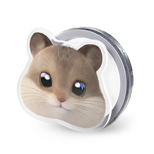 Ramji the Hamster Face Acrylic Magnet Tok (for MagSafe)