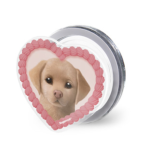 Cocoa the Labrador Retriever MyHeart Acrylic Magnet Tok (for MagSafe)